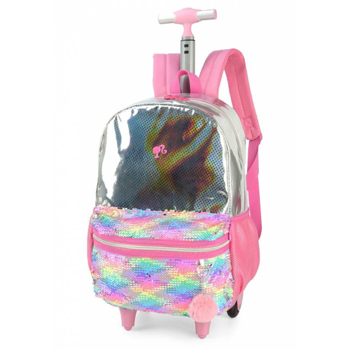 Mochila De Rodinhas Barbie A Princesa E A Pop Star Com Luz em Promoção na  Americanas