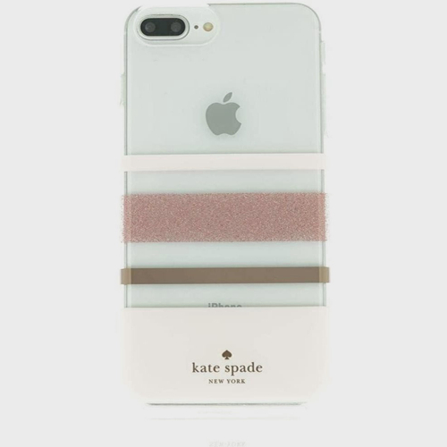 Capa flexível Kate Spade New York Hardshell para iPhone 8 plus iPhone 7  plus iphone 6s Plus iphone 6 Plus - Charlotte Stripe Rose Gold Foil em  Promoção na Americanas