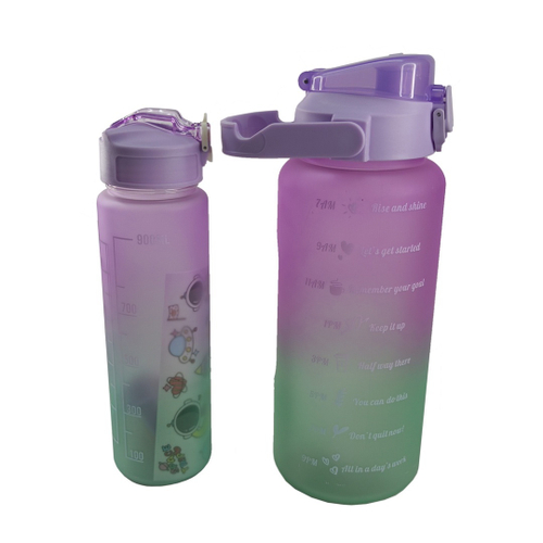 Garrafa Squeeze De Água 900ml Escola Hidrate-se Kawaii Fofa - Dupari