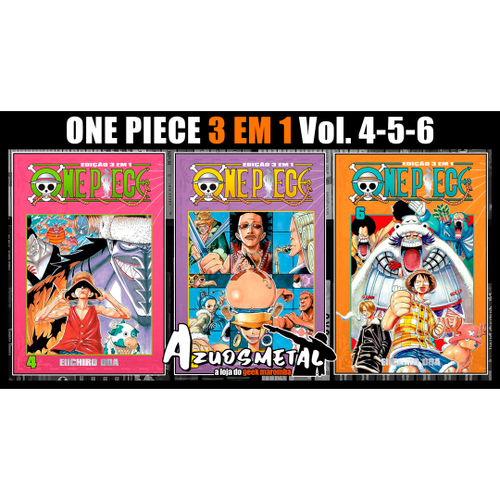 One Piece 3 em 1 Vol 7 Eiichiro Oda Editora Panini em Promoção na Americanas