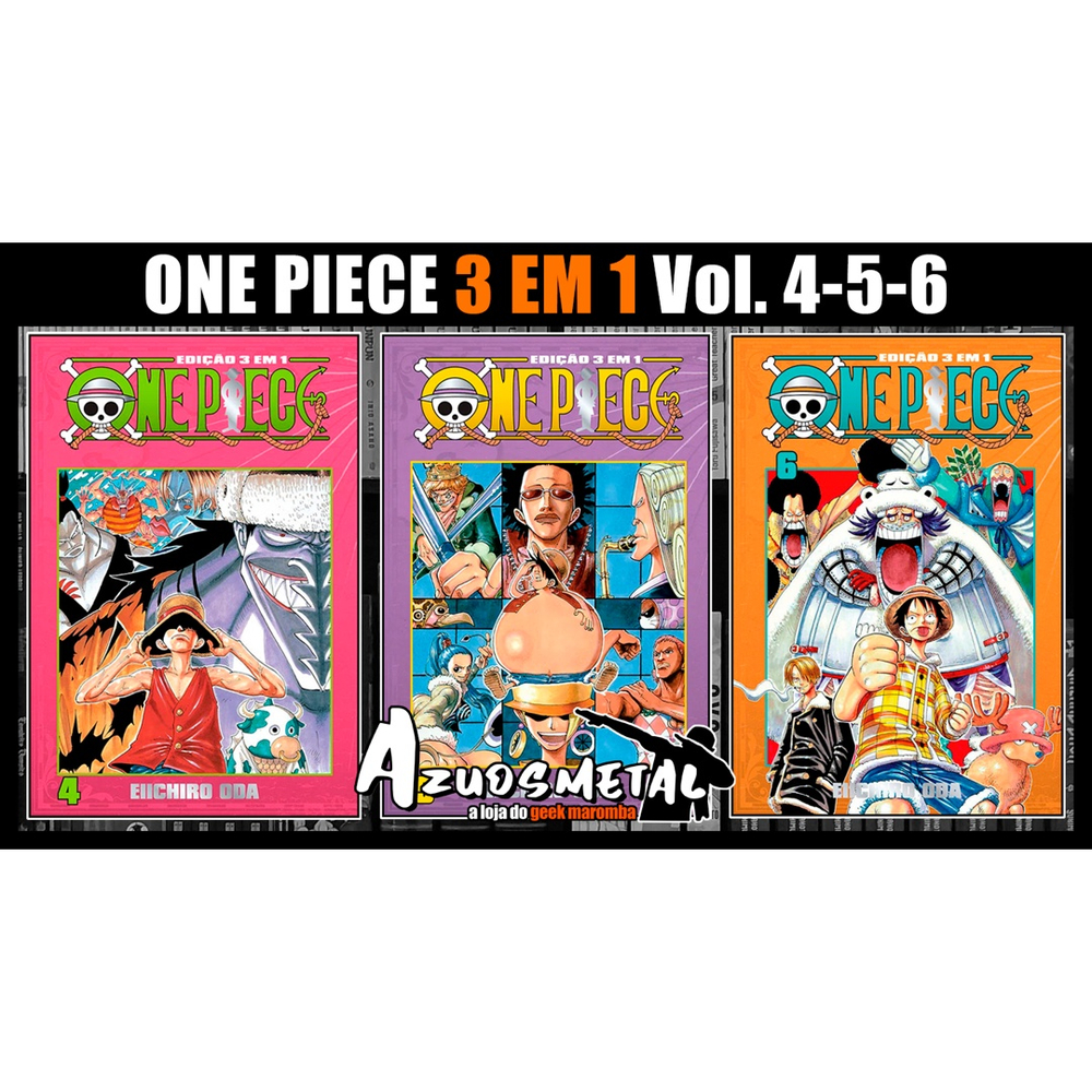 One Piece 3 Em 1 Mangá Vol. 1 Ao 4 - Kit Nova Coleção Panini, Volumes  Corresponde A 1° Temporada Da Live Action Da Netflix