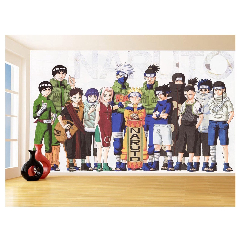 Papel De Parede Anime Naruto Mangá Desenho Art 3,5M Nrt07 no Shoptime