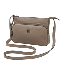 Menor preço em Bolsa De Couro Legítimo Feminina Com Bolso Mariart Rosalina