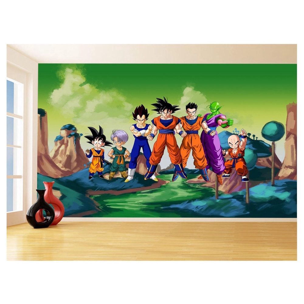 Painel Adesivo de Parede Dragon Ball Vegeta 3d