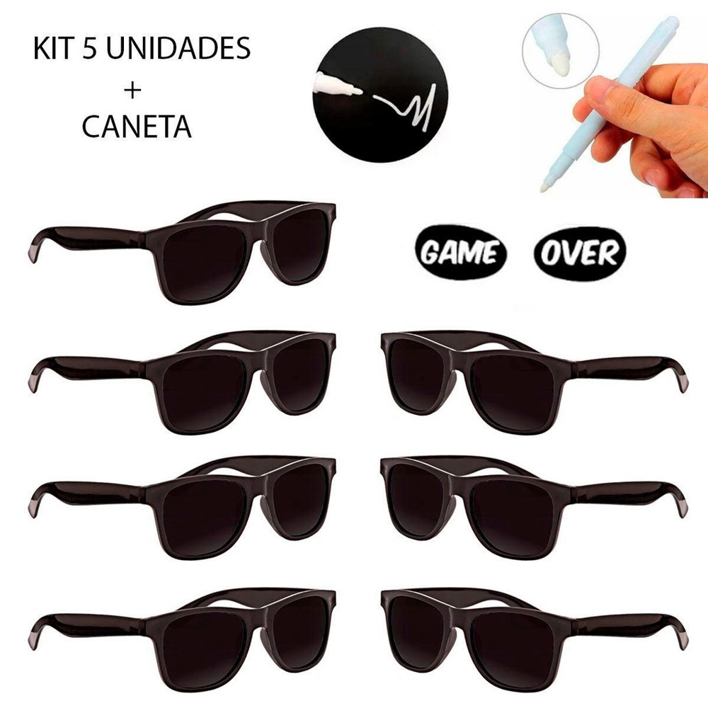 Óculos De Sol Juliet Tio 2 Lente Black - Kit Preto em Promoção na Americanas