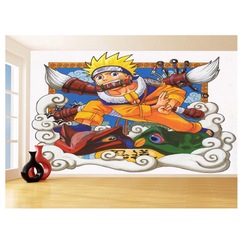 Papel De Parede Anime Naruto Mangá Desenho Art 3,5M Nrt23 em Promoção na  Americanas