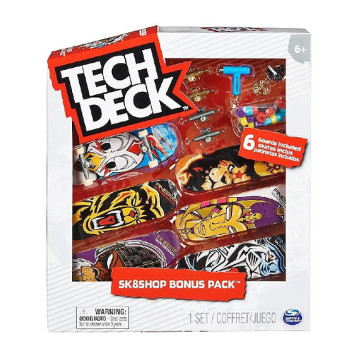 Kit Skate De Dedo Tech Deck Krooked - Colorido