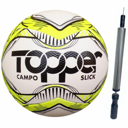 Bola de Futebol Society Topper Slick 22 - Amarela no Shoptime