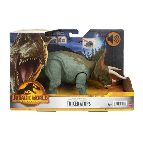 Figura Dinossauro Triceratops Jurassic World Mattel - HDX34