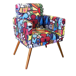 Poltrona Decorativa Nina Pés Palito Suede Romero Brito é boa?