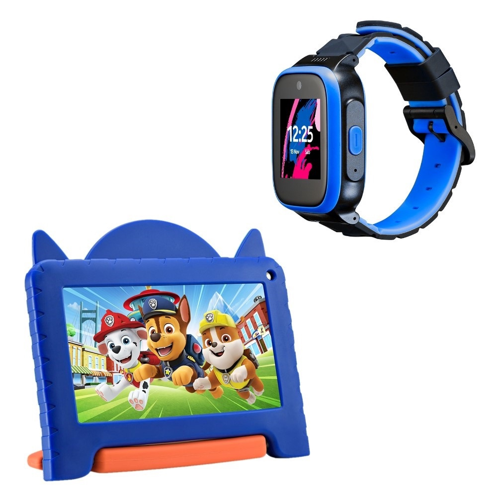 Combo Kids - Tablet Kid Pad 32GB + Tela 7 pol + Android 11 Quad Core e