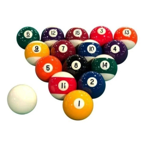 Jogo Bolas De Bilhar Snooker Sinuca 52mm 16 Peças