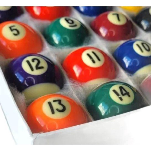 Jogo Bolas De Bilhar Sinuca Numeradas 52mm Snooker - Billiard