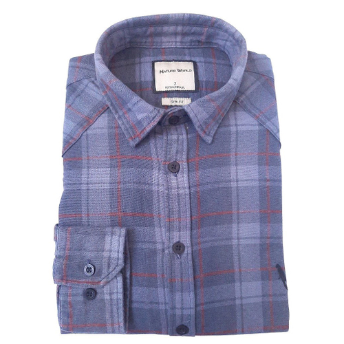 Camisa social hot sale xadrez azul