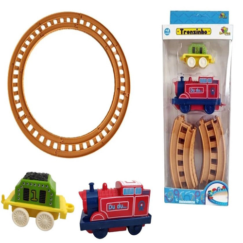 Trem De Brinquedo Construction A Pilha Locomotiva Infantil