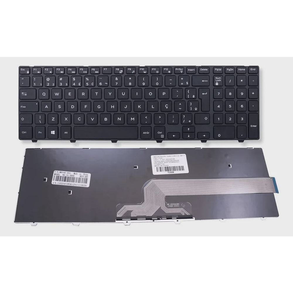 Teclado Para Notebook Dell Inspiron 15 5547 I15 5566 A10b Dell Inspiron Nsk Lq0sc Submarino