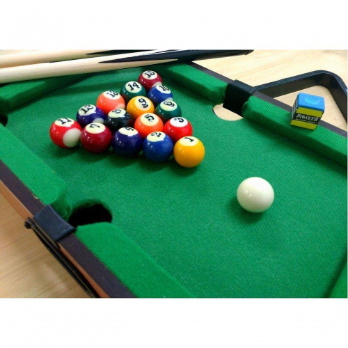 Mesinha De Sinuca Bilhar Infantil Snooker Madeira - Verde