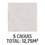 Kit com 5 Caixas Piso Idealle Hd Chicago Plus 62x62cm