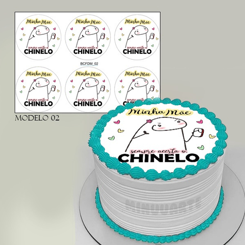 Papel de arroz Bentô cake, Bolo marmita Flork meme