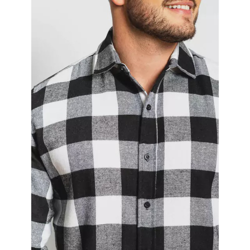 Camisa Xadrez Preto e Branco – MANDORAS