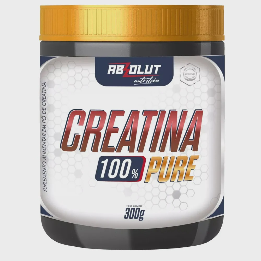 Creatina 300g 100% Pure Micronizada E Monohidratada Absolut Nutrition ...