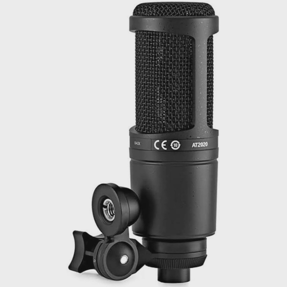 Microfone Estúdio Profissional AT2020 xlr Audio-Technica no Shoptime
