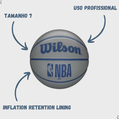 Bola de Basquete NBA DRV Cinza #7 - Treinit