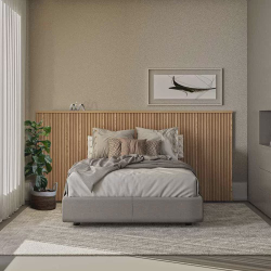 Cabeceira De Casal Ripada Laranjeiras 241cm com Frame cor Carvalho Linea Brasil é boa?