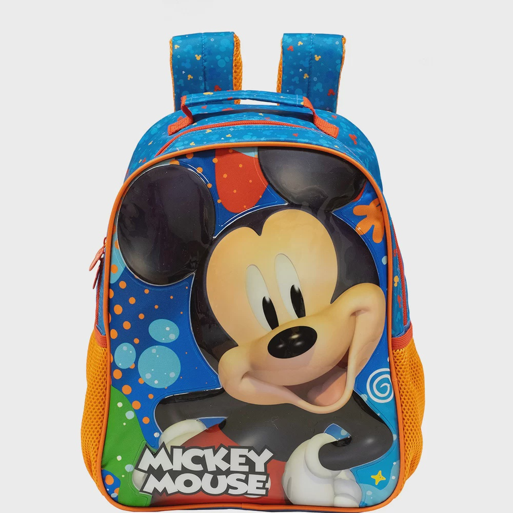 Mochila Escolar Mickey Mouse Disney Junior Colorida 25L Impermeavel Presente Crianca Volta As Aulas 10512 em Promocao na Americanas