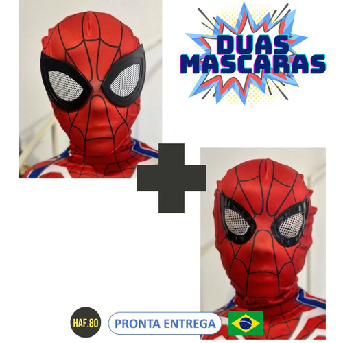 Fantasia homem aranha PS4 infantil nova mascara com olhos 3D