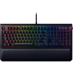 Menor preço em Razer Teclado mecânico BlackWidow Elite: Interruptores mecânicos laranja - Tátil e silencioso - Iluminação Chroma rgb - Descanso magnético de pulso - Teclas e mostrador de mídia dedicados -renovação