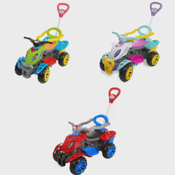 Quadriciclo Infantil Spider Brinquedo Criança Com Empurrador Motoca Anel  Limitação Câmbio - Maral - Carros a Pedal - Magazine Luiza