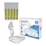 Inalador E Nebulizador Compact Dc 1 + Soro Fisiológico