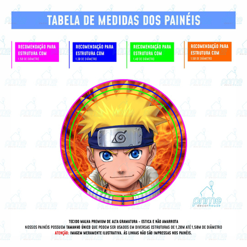 Kit Painel de Aniversário Naruto Shippuden 9 Itens em Promoção na Americanas