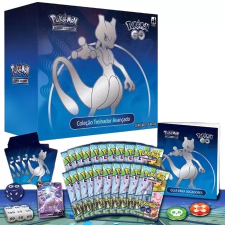 Pokémon GO Coleção Treinador Avançado Elite Mewtwo Raro - Copag