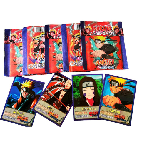 Kit 300 Pacotinhos= 1.200 Cartinhas Pequena Pokemon Cards