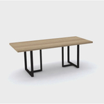 Mesa de reunião retangular pandin PE40TUB - naturalle