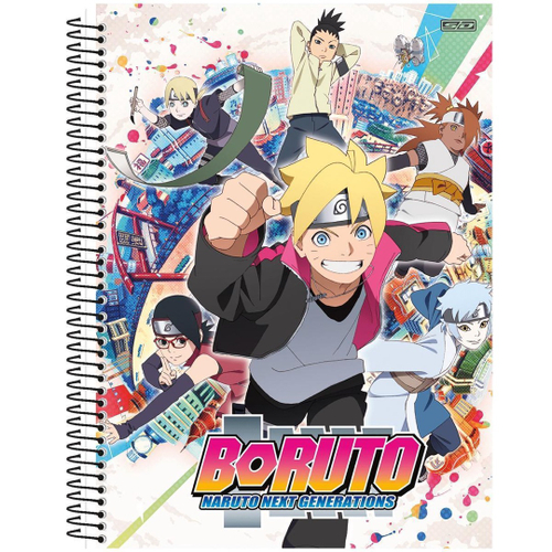 Kit 5 Cadernos Naruto Shippuden + Caderno Desenho