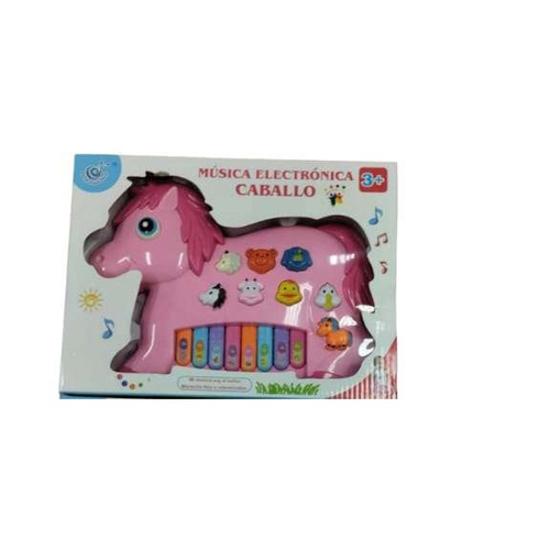 Brinquedo Teclado Piano Musical Infantil Fazendinha Rosa no Shoptime