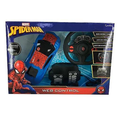 Carro Controle Remoto Fearless Homem Aranha Bateria Recarregavel