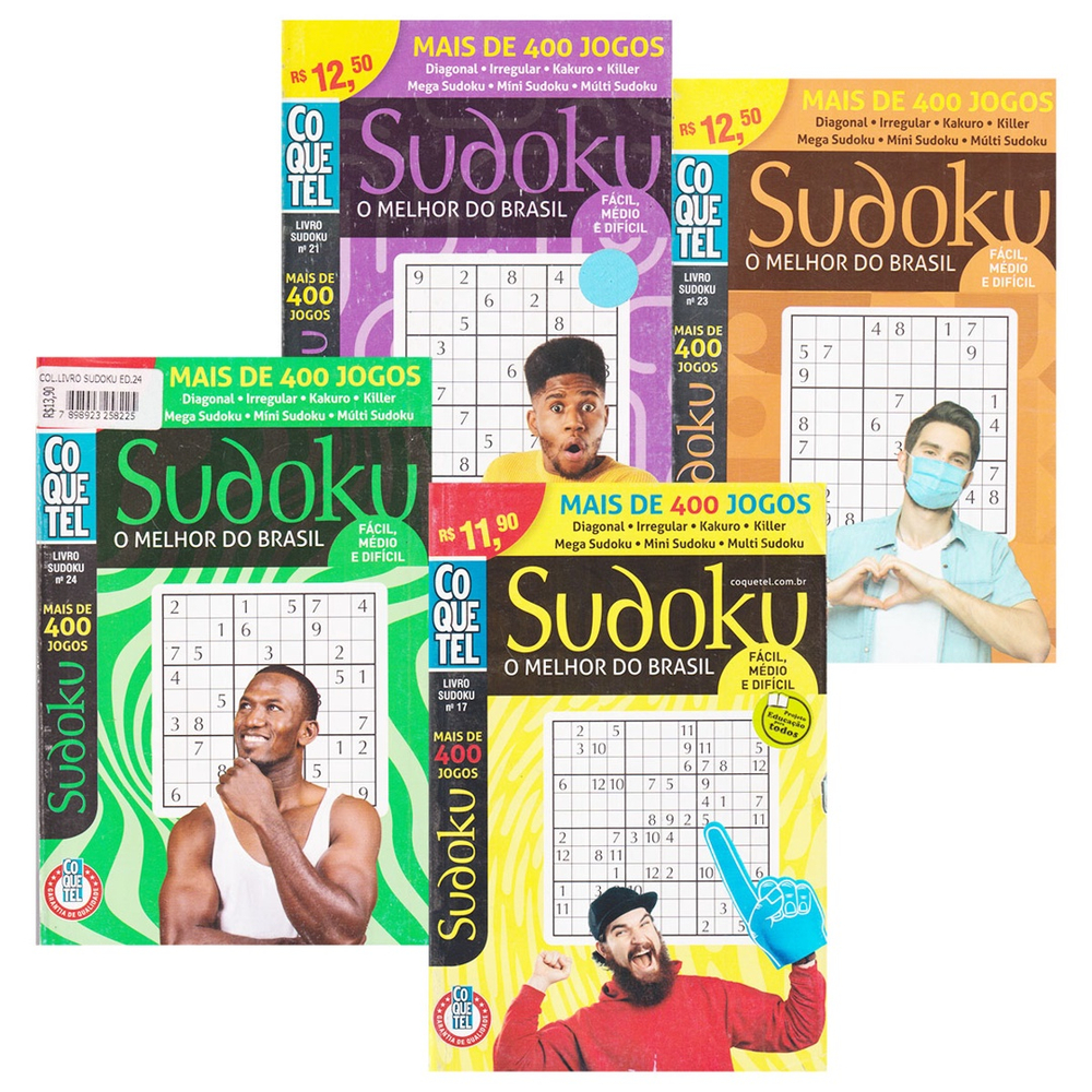 SUDOKU - ED 6 - NIVEL DIFICIL COQUETEL PASSATEMPO Vitrola PASSATEMPO  PASSATEMPO