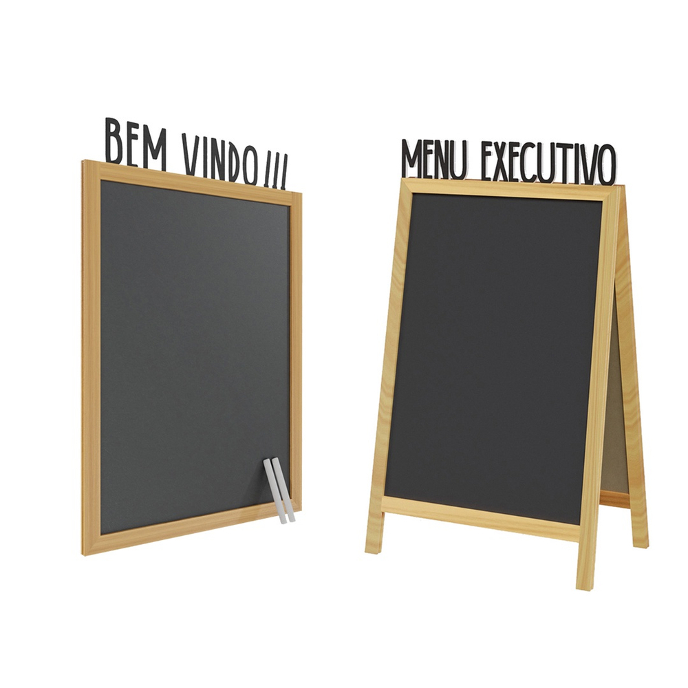 Kit Letreiro Personalizado Menu Classico Executivo Rústica em Promoção ...