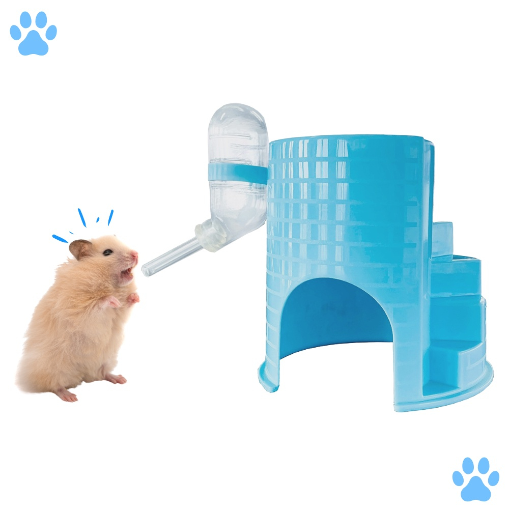 Casinha Ninho de Hamster Ratos Roedores com Comedouro e Bebedouro  Multifunções Azul - Savana em Promoção na Americanas