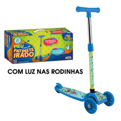 Patinete Infantil Irado Boy 3 Rodas com Luzes Brinquedo Menino Dobrável Azul Radical é boa?