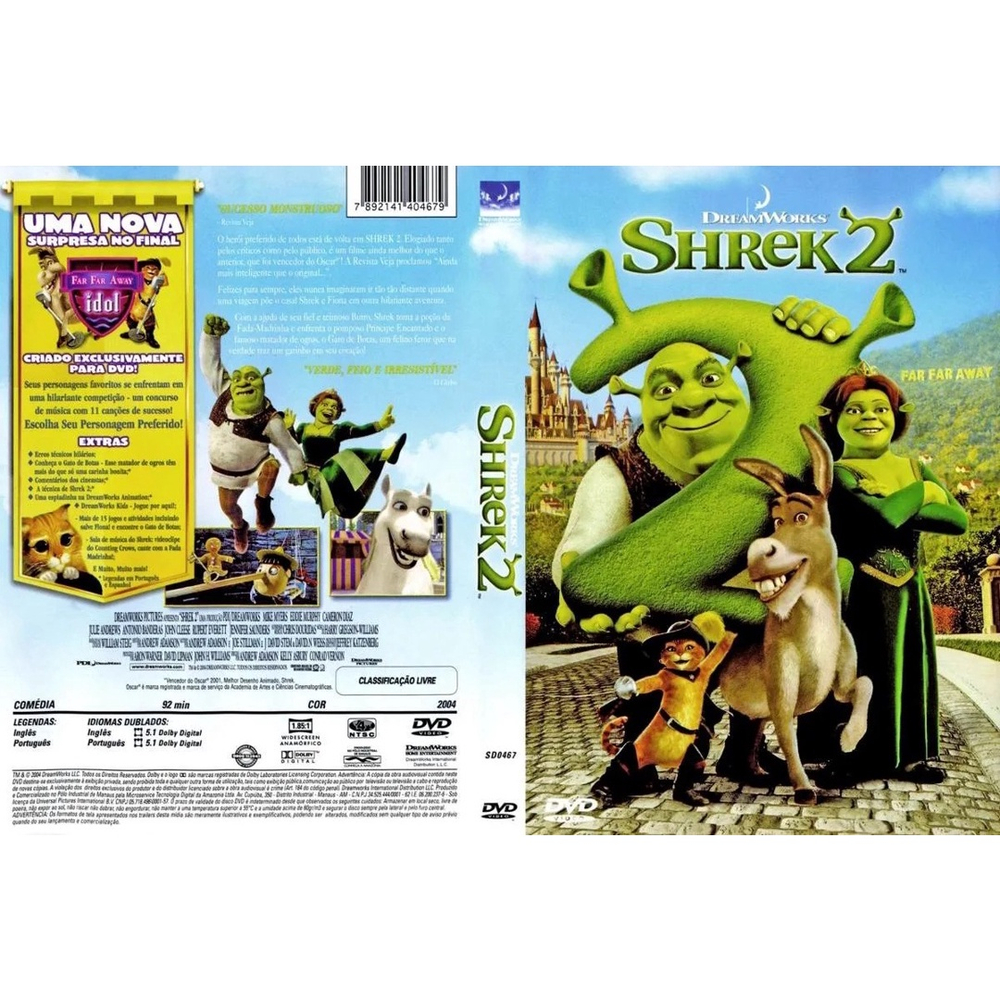 Shrek 2 sendo o melhor desenho da DreamWorks por 6 minutos e 16