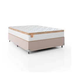 Cama Box Casal Colchão Molas Ensacadas Real 138x188x65cm Branco/Bege - Suporta até 130Kg Por Pessoa é boa?