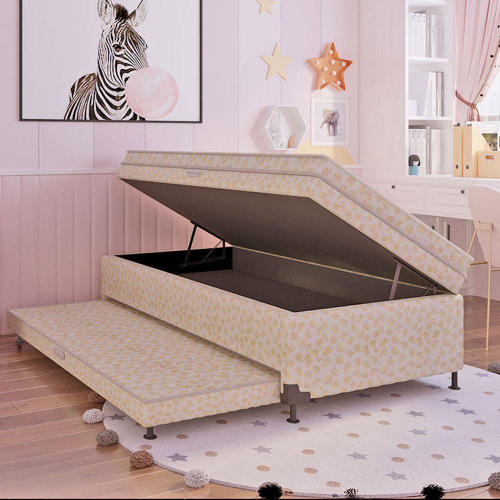 Cama Infantil Carro Drift 150x70 - Branco/Preto - RPM Móveis