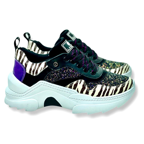 Tenis nike best sale roxo com glitter