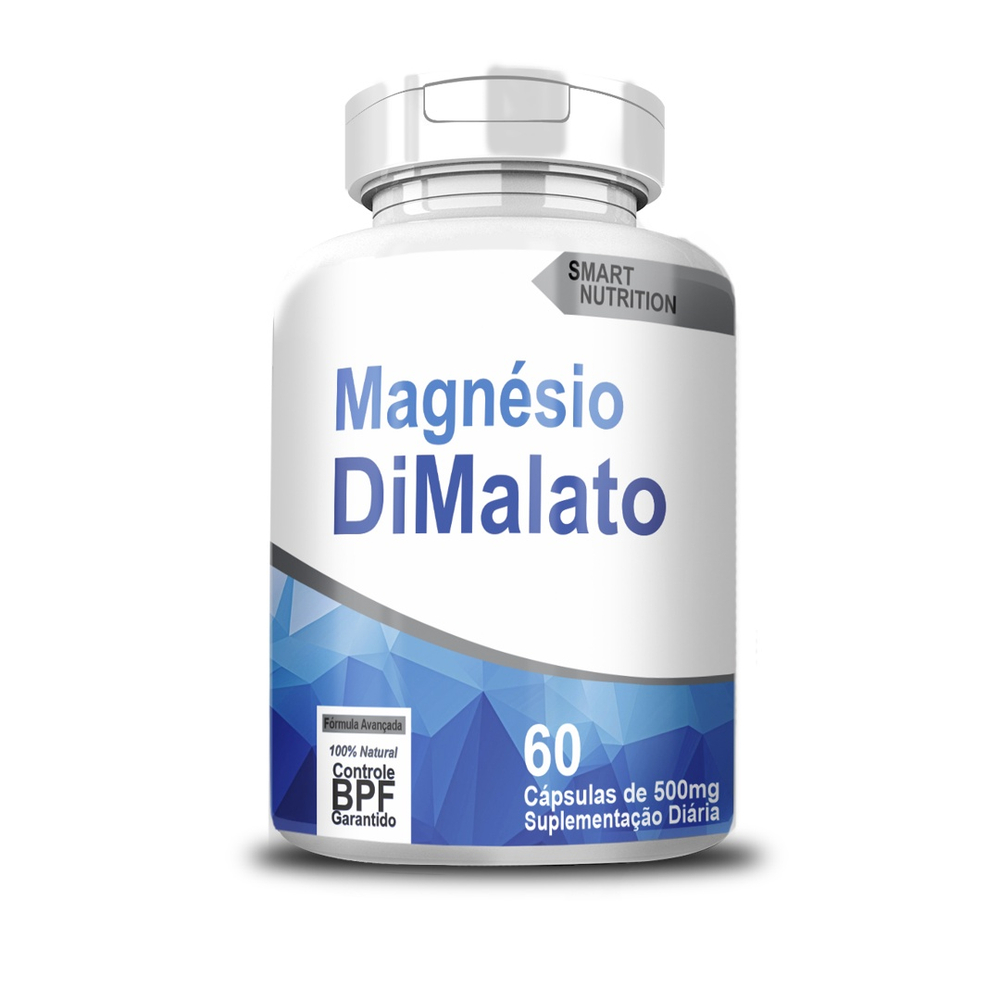 Magnésio Dimalato 500mg 60 Cápsulas No Shoptime