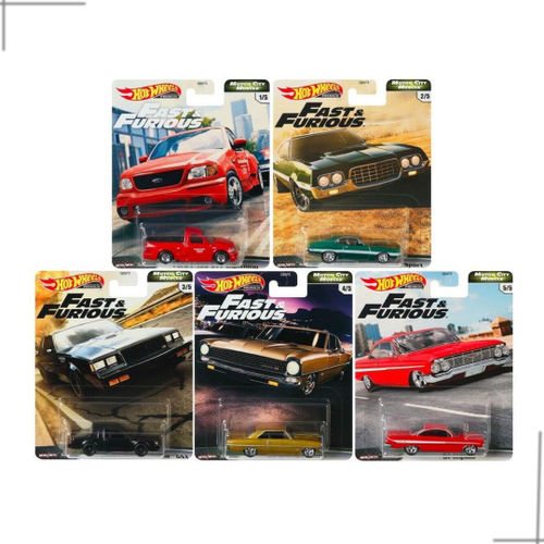 Hot Wheels Velozes e Furiosos 2019 Kit c/ 6 Carrinhos Mattel